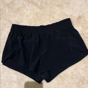 Athleta Black Athletic Shorts Lightweight Minimalist Design